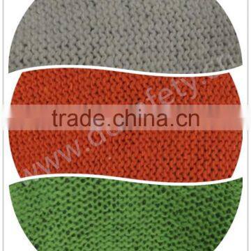 DDSAFETY 2017 7G 4 Threads Natural Cotton And Polyester String Knitted Gloves With Green Pigments photo-4