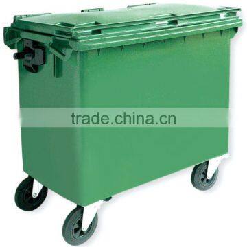 HDPE HOT!outdoor plastic dustbin with wheels 5L to 1200L with CE ISO9001 in shanghai