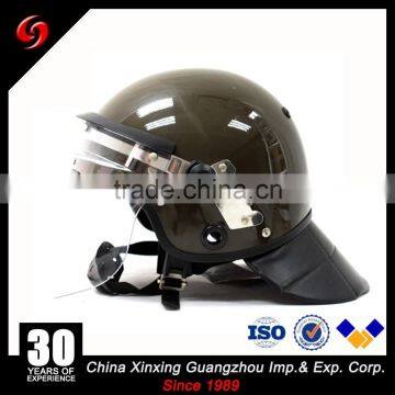 ABS Anti riot light weight anti-riot green police helmet for gas mask