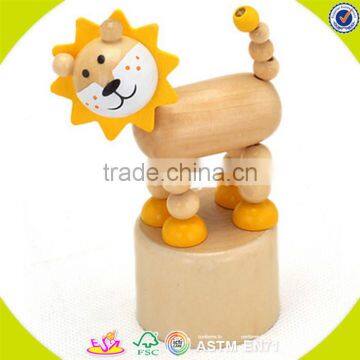 wholesale new fashion kids wooden animal toy game W06D081