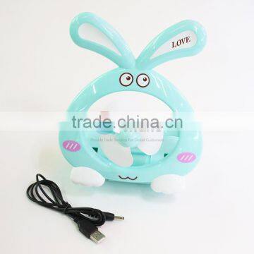 Cool summer rabbbit shape usb fan