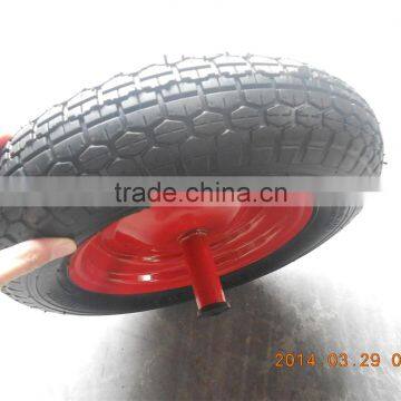 3.50-8 Rubber wheel with long hub