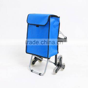 6 Wheel Personal Folding Shopping Cart Trolley for Climbing Stair photo-2