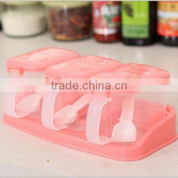 Custom Home Kitchen Plastic 3 Small Box Seasoning Storage Case Spice Container Supplier In ShenZhen photo-2