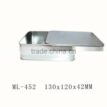 Metal Silde Tin Box of Size 130x120x40mm photo-2