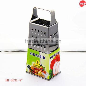 High quality stainless steel 8 inch 4 side grater Plane wave handle HH0031