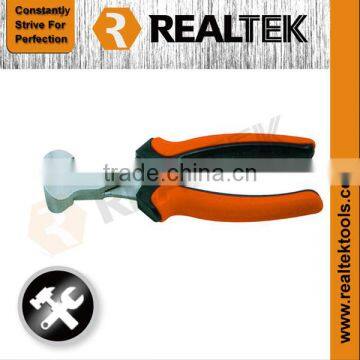 Professional Nickel-planted End Cutter Pliers With Bi-color Plastic Handles