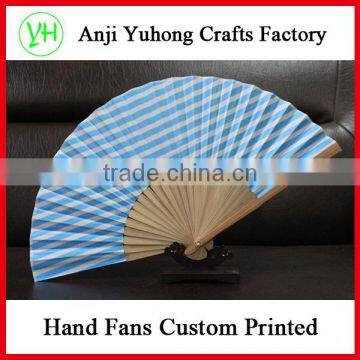 Wholesale Custom Bamboo Nylon Fold Hand Fan photo-5