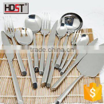 2015 new design 24pcs Brilliant silver spoon & fork set, good quality sample free flatware wholesale