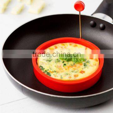 New Creative round Shape Silicone Omelette Shaper Egg Fried Frying Pancake Cooking Mould Breakfast Essential