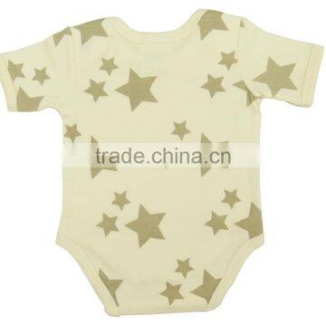 Organic Latest Design Soft and Comfortable Baby Body Suits and Organic Cotton Printed Short Sleeve Baby Body Suits photo-2