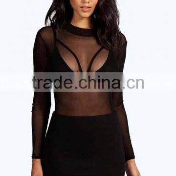 OEM Wholeasle Sexy Black Hot Sale Breathable Ladies Slimming Body Shapers Women Bodysuit photo-3