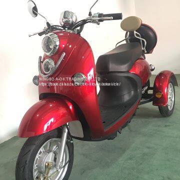 48V500W Electric Tricycle for Disabled People, 3 Wheel Electric Scooter Trike With Reverse Gear photo-2