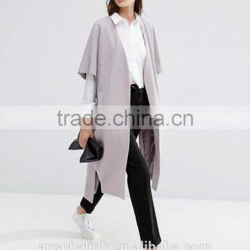 new arrival high quality ladies long fashion duster coat customized