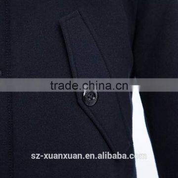 Customized Black Plain Down Jacket Winter Thick Coat for Men