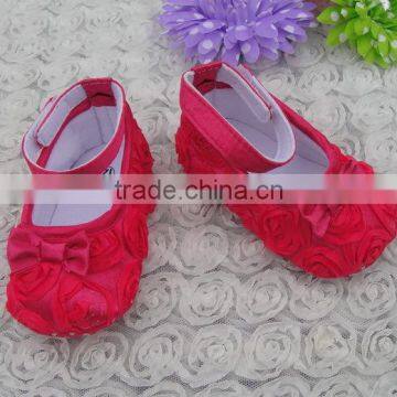 Wholesale baby rosette shoes Cute Newborn baby shoes in bulk Baby First Walker Shoes