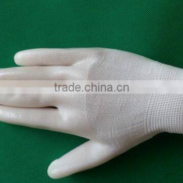 GZY 2015 White Low Price Wear-resisting pu Coated Gloves photo-4