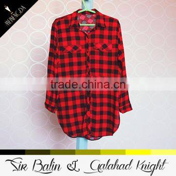 China YiWu Garment Factory Direct Supply Latest Casual Shirt Designs for Women With Competitive Price photo-2