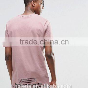 Factory Direct Wholesale Cheap t Shirts 2016 Custom Printed Men Longline Full Size T-shirt photo-2