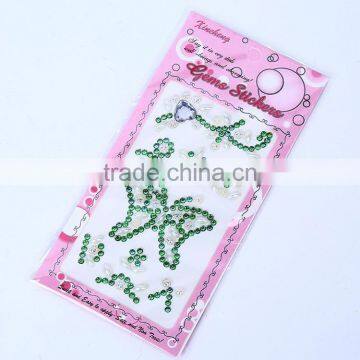 Custom Mixed Color Butterfl Rhinestone Jewelry Seal Rhinestone Acrylic Decoration Stickers photo-3