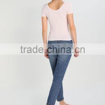 MGOO 100% Cotton Solid Color V Neck Tank Top Women Fitness Plain Tank Tops With Chest Drape Design photo-2