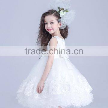 Kids Fashion Show Dresses White Prom Dresses Modern Girls Dress photo-6