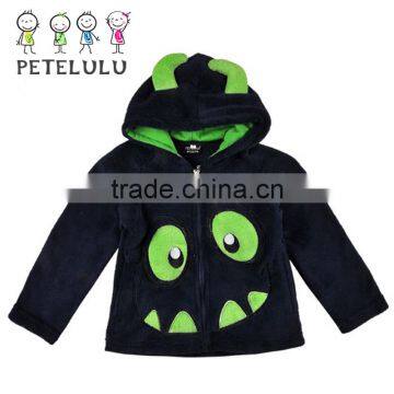 2015 New arrivals coral velvet hoodies Children Halloween Clothes