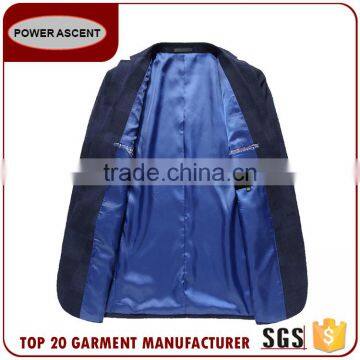 Wholesale Casual Men'S Fashion Check Button Suit Jacket Blazer photo-3