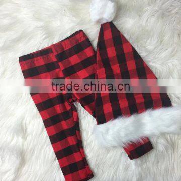 Baby Christmas Leggings and Santa Hat- Striped Leggings Baby Cotton Leg Warmers photo-3
