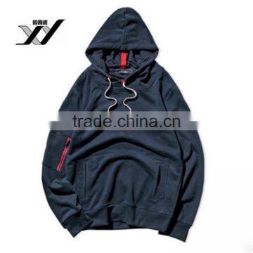 Wholesale Men Fleece Hoodie Custom Sweatshirt Sleeve Zip Hoodie photo-3
