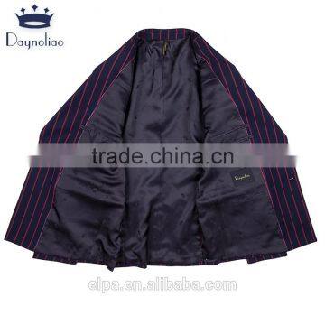 Daynoliao 2016 Double Breasted Vertical Stripe T/R Material Hot Sale Offical Men's Suits photo-3