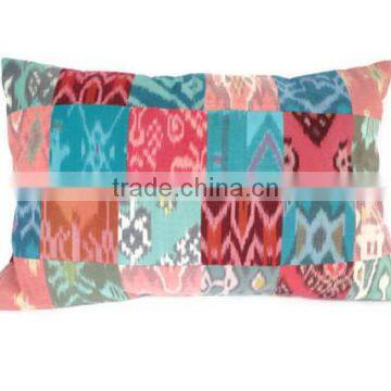 Ikat Patchwork Cushion Cover photo-2