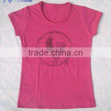 Nice Design Printed Cotton T-shirts Round Neck
