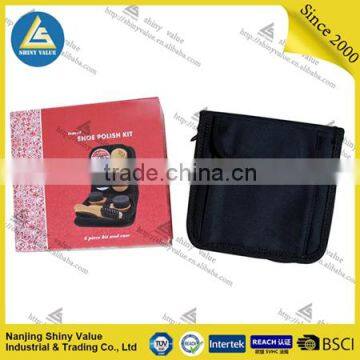 Complete Polyester Bag Shoe Polish Kit With Sponge Brush and Cleaning Cloth photo-2