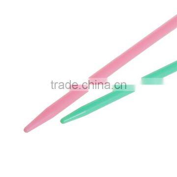 2.5mm 3mm Plastic Knitting Needles Pink & Green 9.3cm(3 5/8") 7cm(2 6/8")long, 5 Sets photo-2
