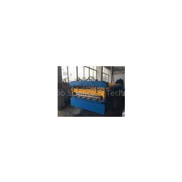 Hydraulic Wall / Roof Panel Roll Forming Machine 0.3-0.8mm Thickness 15 Stations