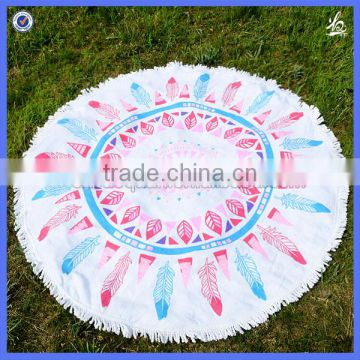 Promotion reactive printing round beach towel