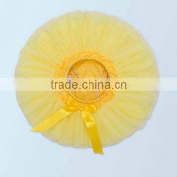 2017 New Hot Sell Summer Yellow Baby Set, Lace Baby Set ,high Quqlity , Romper With Headband With Pettiskirt From1 to 2 Years photo-2