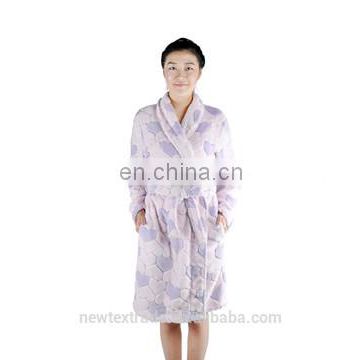 2015 Autumn/Winter fashion cute warm fleece bathrobe/sleepwear