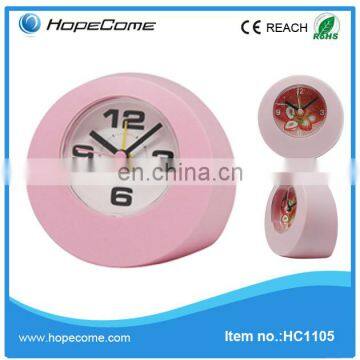 (HC1105)Cute small plastic colourful antique clock