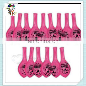 Pink Hen Night Party Caution Cheap Printed Balloons HPC-0926