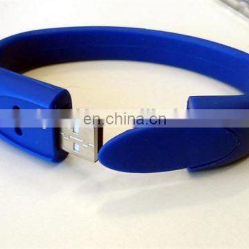 Top sales promotion gifts low cost bracelet usb flash drives