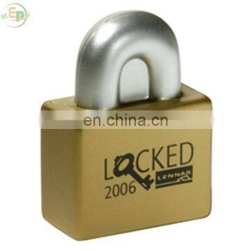 PU Foam Toy Custom Logo Padlock Stress Reliever Publicidad Ever Promos