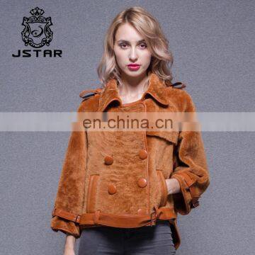Winter Fashion Lamb Skin Fur Coats Double Face Sheepskin Fur Jacket photo-2