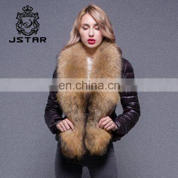 Super Quality Customize Down Womens Coats American Europen Style Coat Raccoon Fur Collardown Jacket For Winters