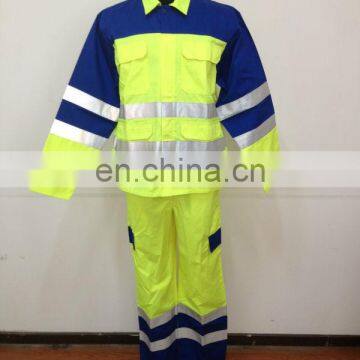 High visibility shirt and pants safety workwear