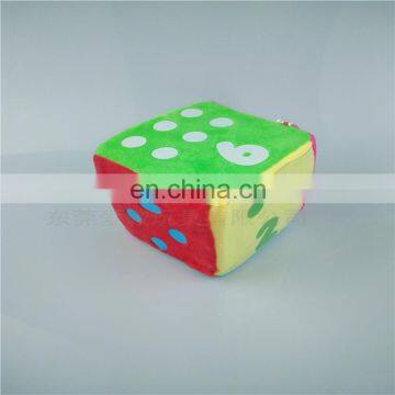 dongguan manufactory low price cuddly plush famous game dice toy plush dice toy