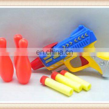 hot sale plastic bowling toy foam soft bullet gun toy