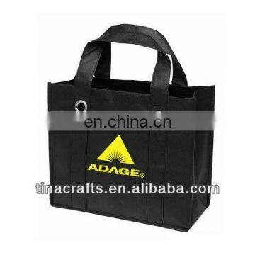 Black non woven fabric bag