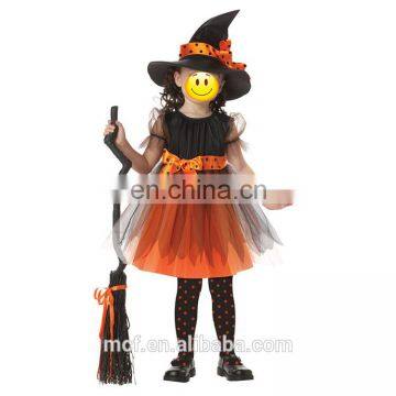 New wholesale cute halloween costumes witch fancy dress costumes for kids MCH-2448